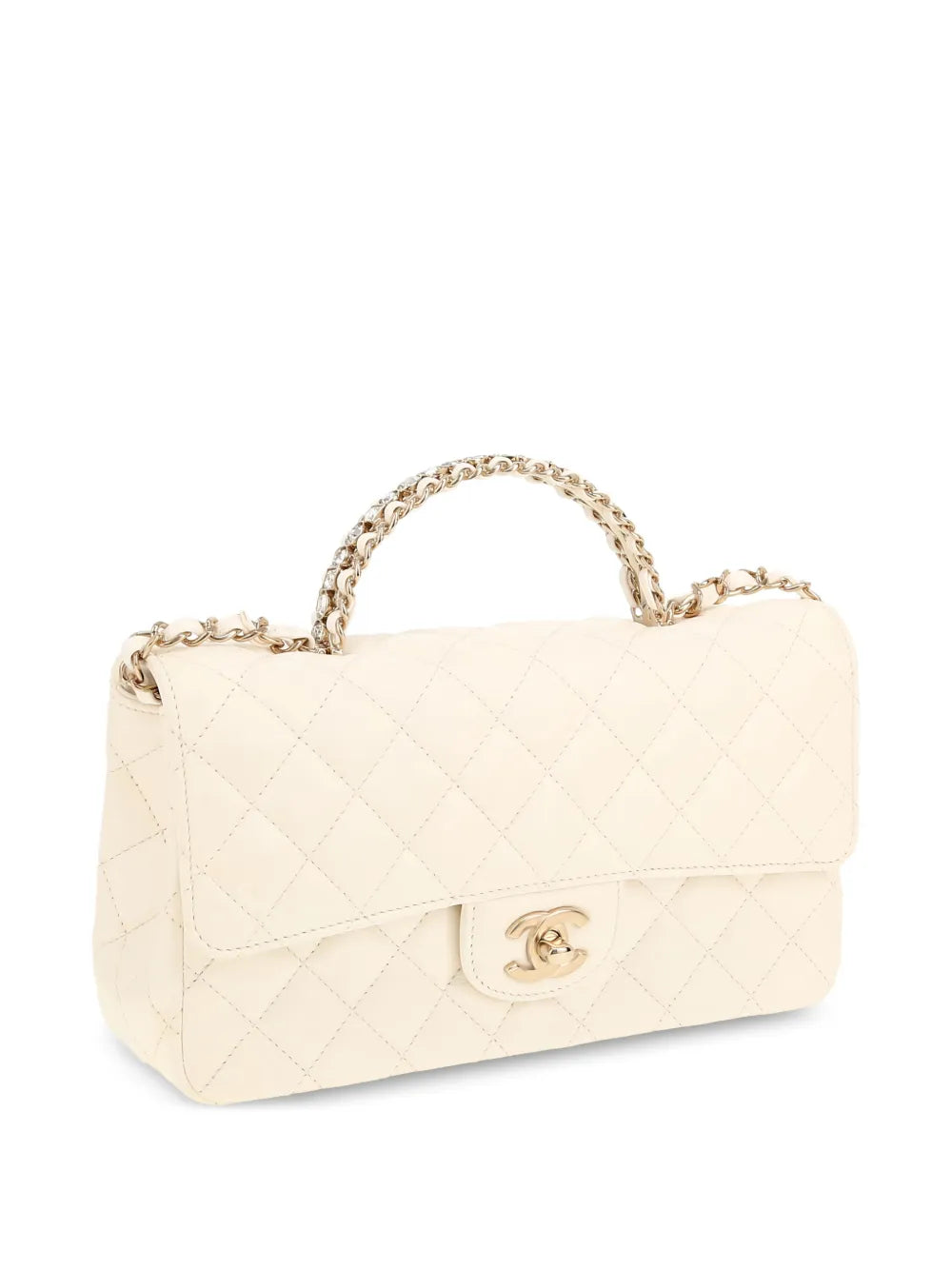 Chanel Pre Owned 2020S Quilted Top Handle Tote Bag