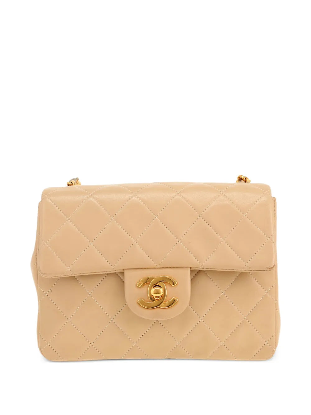 Chanel Pre Owned 1996 Mini Carre Quilted Shoulder Bag