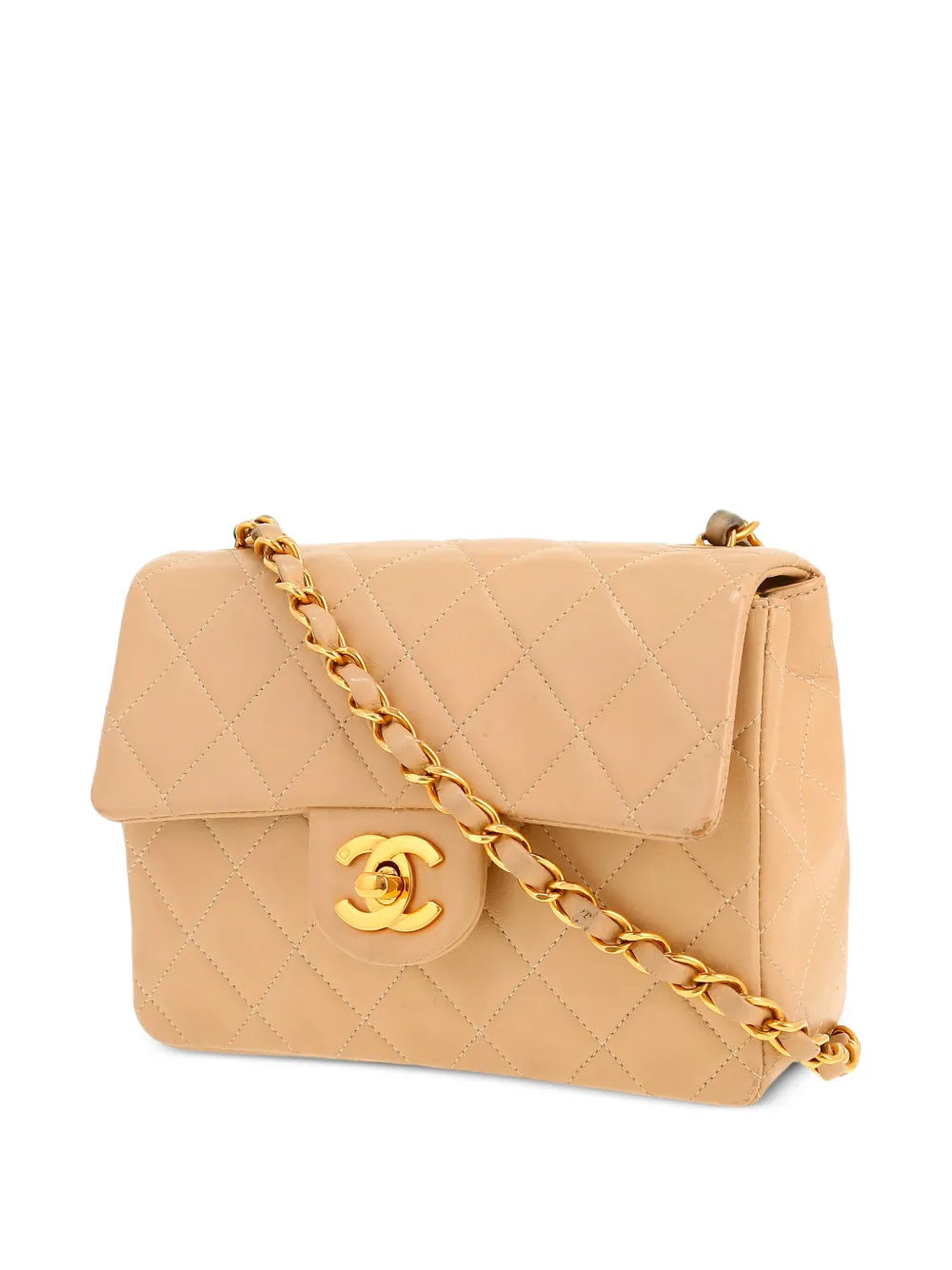 Chanel Pre Owned 1996 Mini Carre Quilted Shoulder Bag