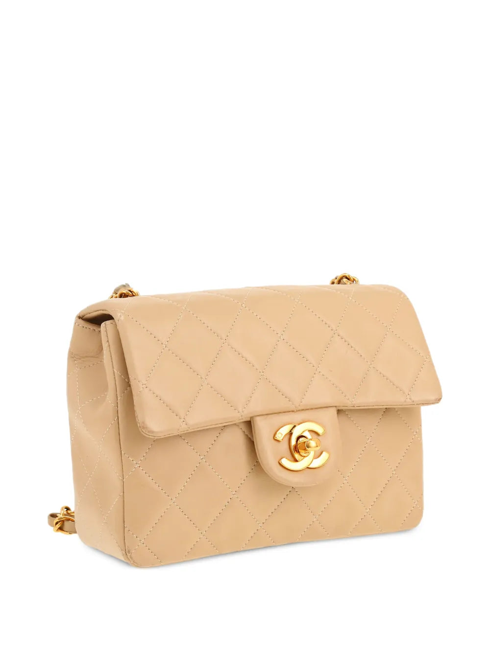 Chanel Pre Owned 1996 Mini Carre Quilted Shoulder Bag