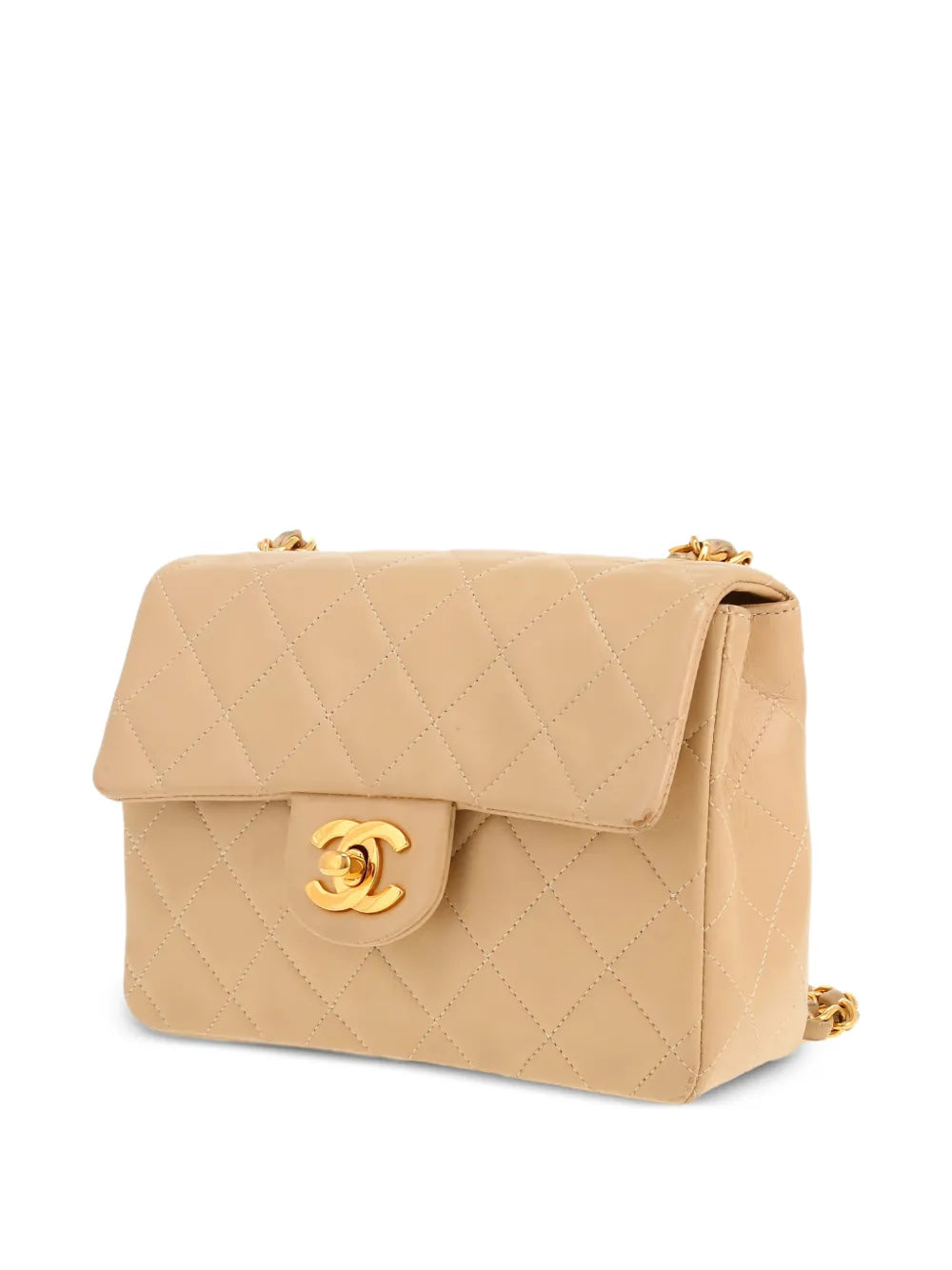 Chanel Pre Owned 1996 Mini Carre Quilted Shoulder Bag