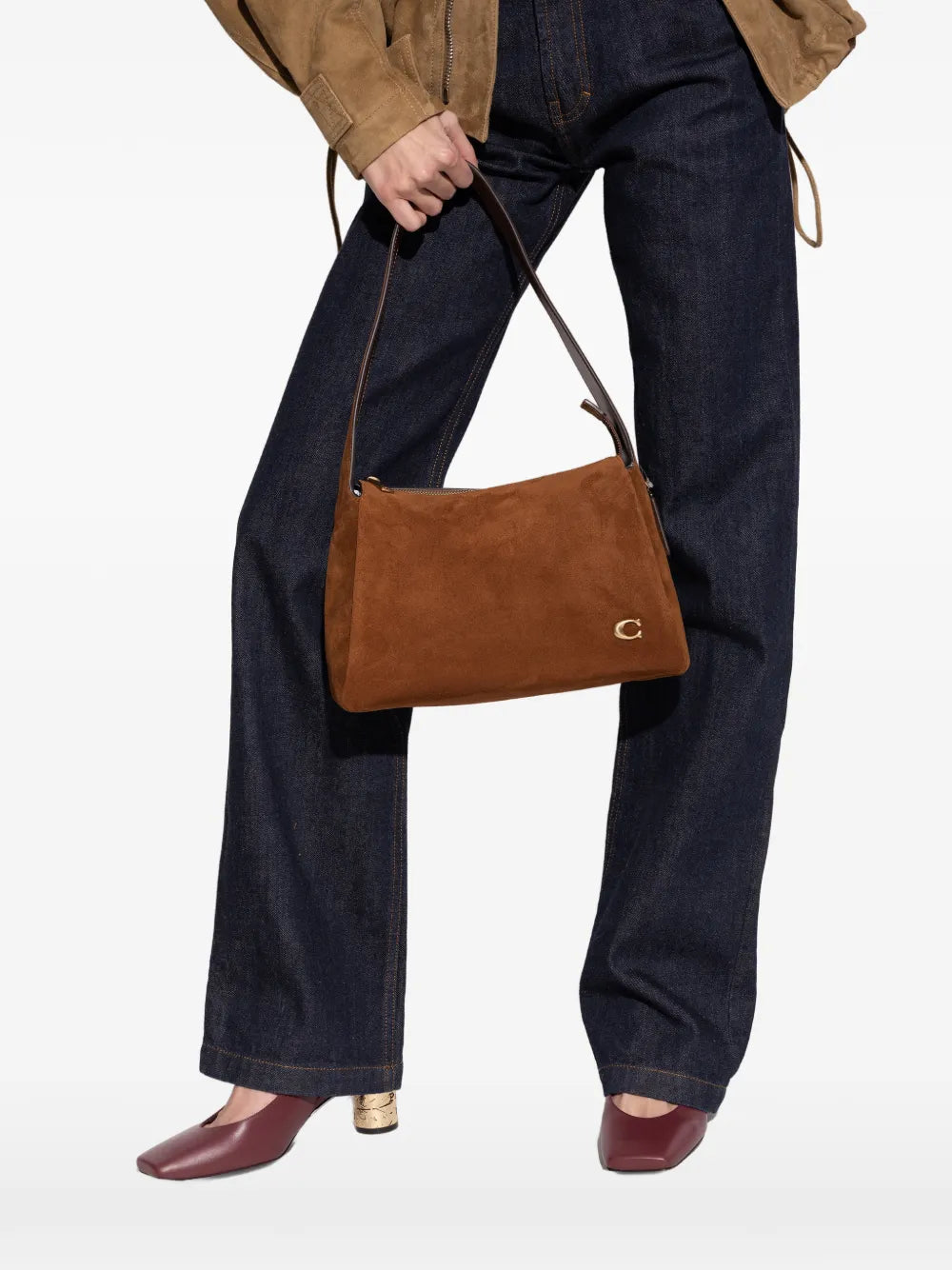 Coach Lola Initial Logo Zip Tote Bag