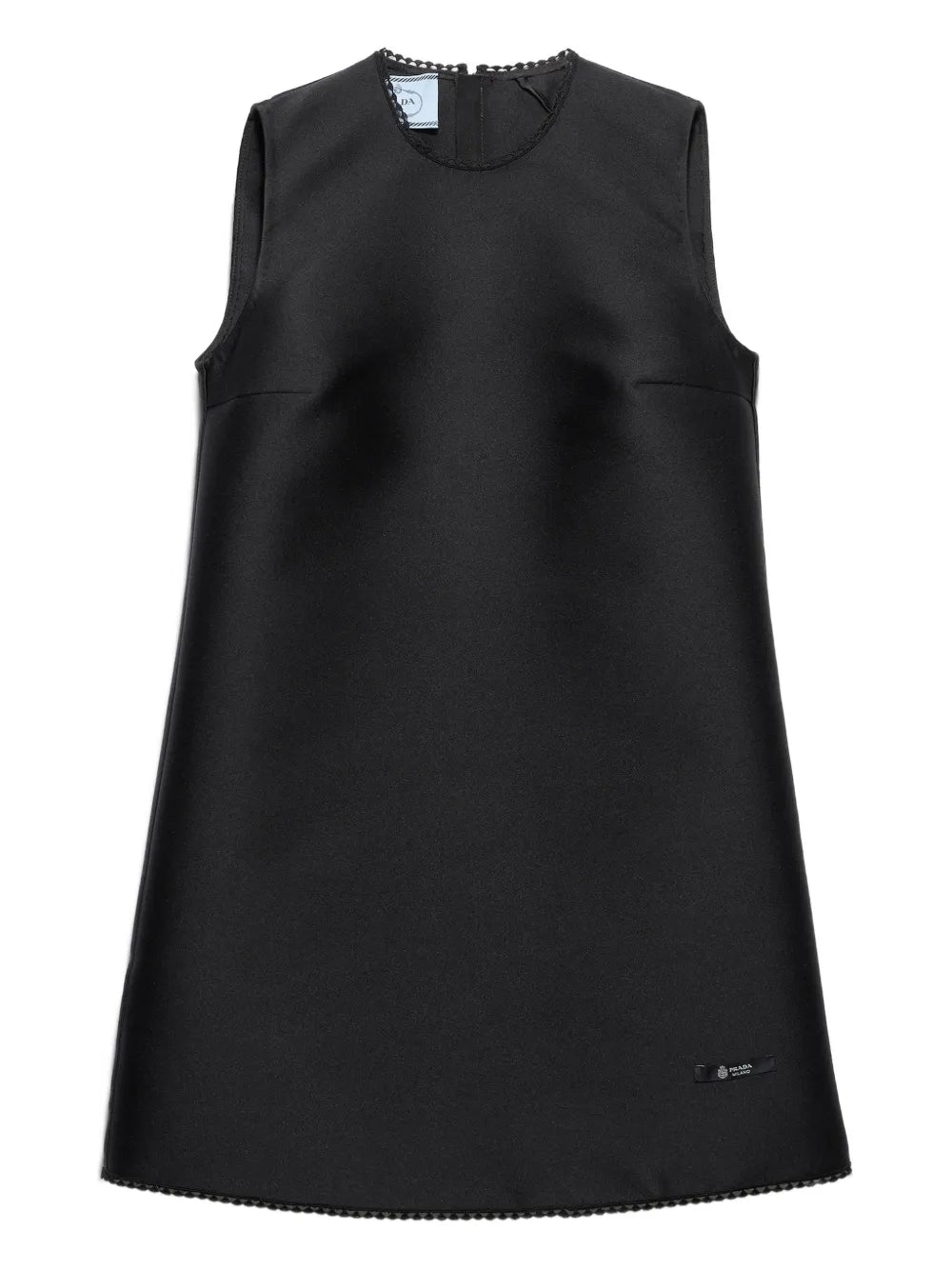Prada Lace Collar Scuba Mini Dress