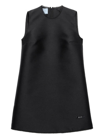 Prada Lace Collar Scuba Mini Dress