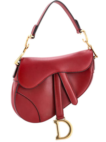 Christian Dior Pre Owned Saddle Handbag Leather Mini Shoulder Bag
