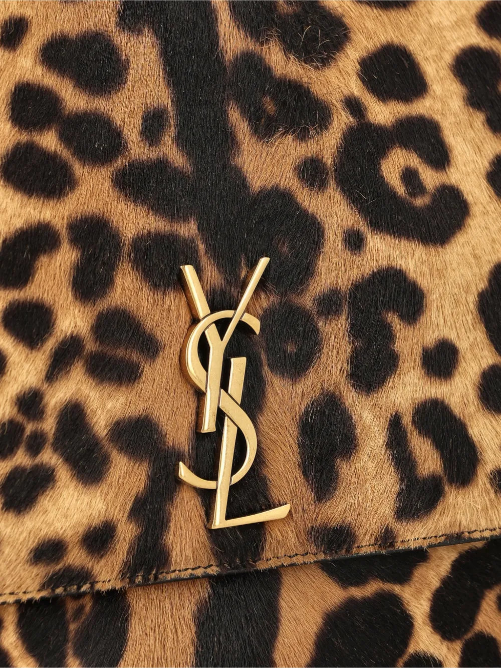 Saint Laurent Kate Animal Print Shoulder Bag
