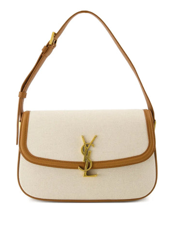 Saint Laurent Cassandre Cotton Shoulder Bag