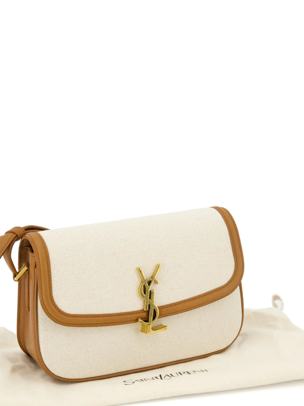 Saint Laurent Cassandre Cotton Shoulder Bag