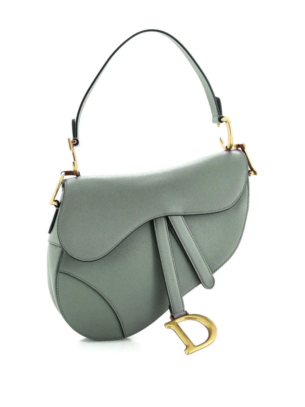 Christian Dior Pre Owned Saddle Handbag Leather Medium Shoulder Bag
