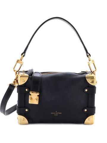 Louis Vuitton Pre Owned Side Trunk Handbag Taurillon Leather Pm Shoulder Bag
