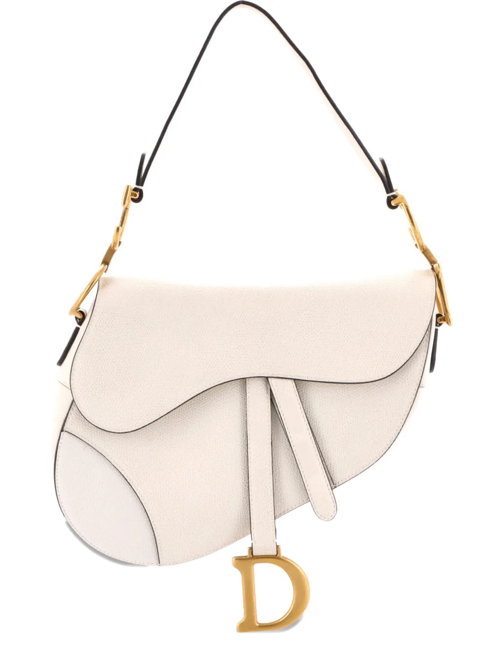 Christian Dior Pre Owned Saddle Handbag Leather Medium Shoulder Bag