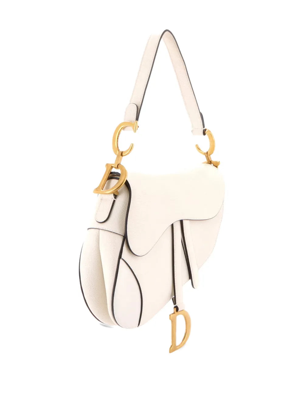 Christian Dior Pre Owned Saddle Handbag Leather Medium Shoulder Bag