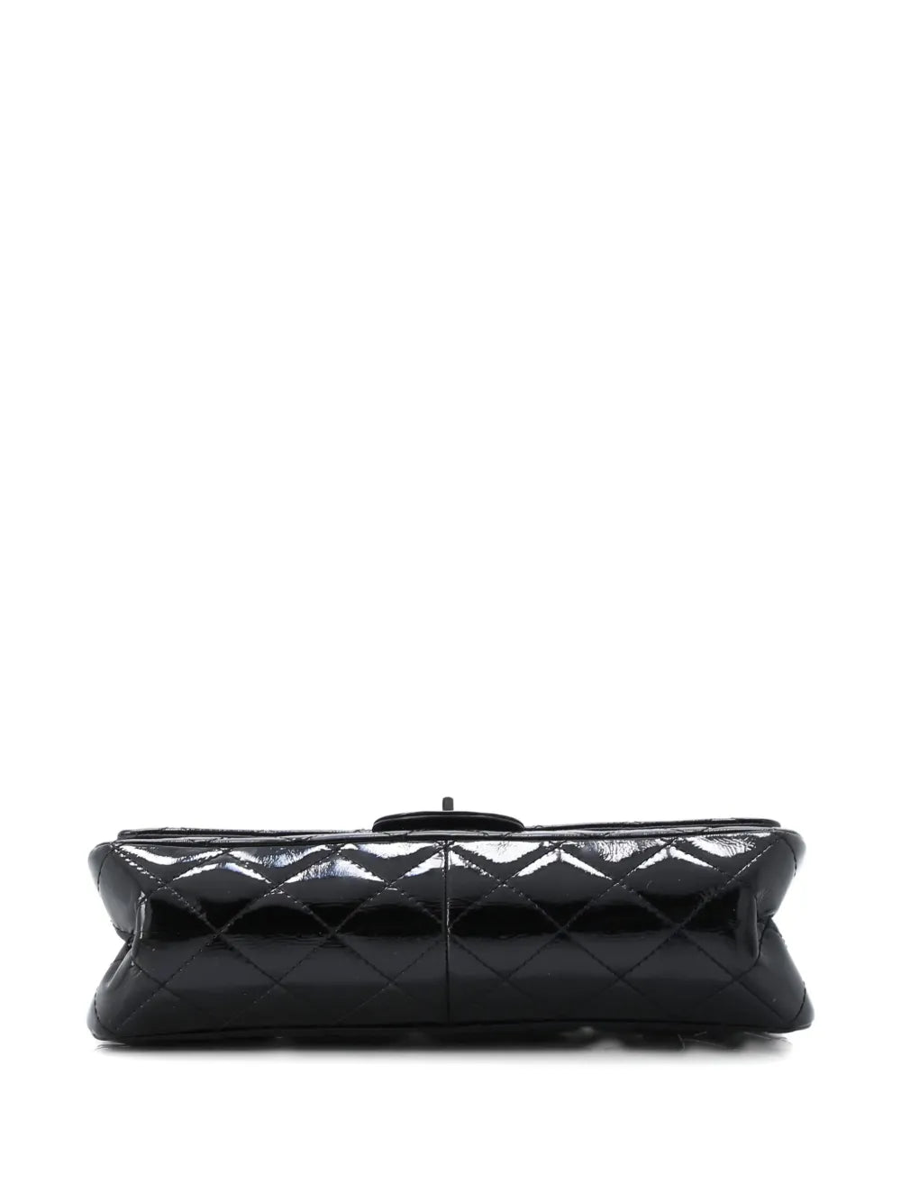 Chanel Pre Owned Reissue 255 Flap Bag Quilted Crinkled Patent 227 Shoulder Bag
