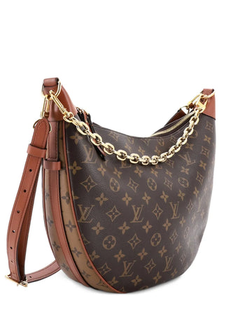 Louis Vuitton Pre Owned Loop Reverse Monogram Canvas Hobo Bag