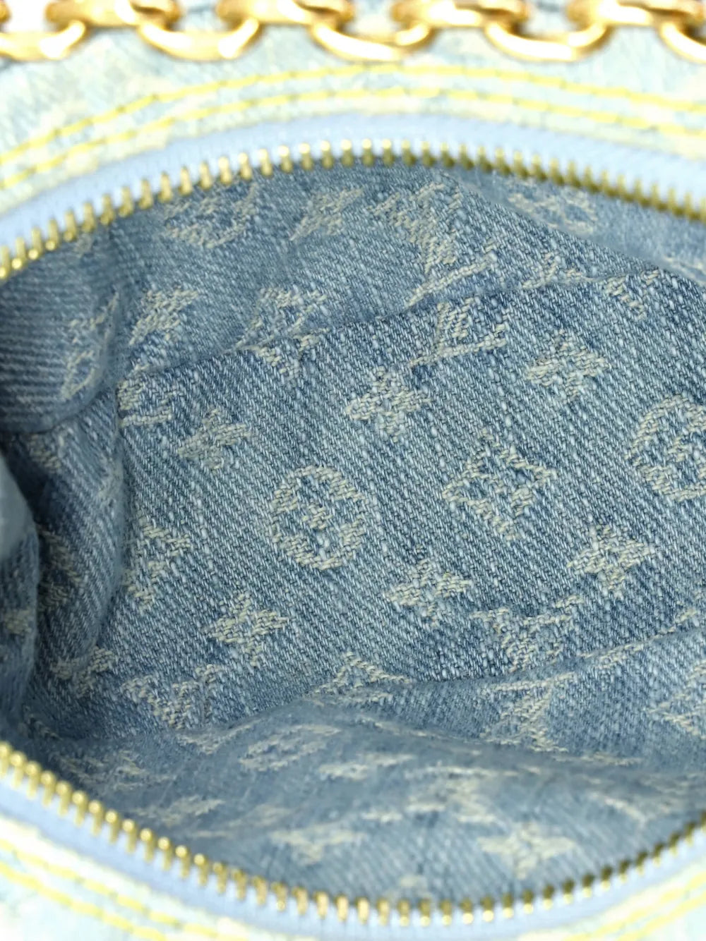 Louis Vuitton Pre Owned Loop Handbag Monogram Denim Hobo Bag
