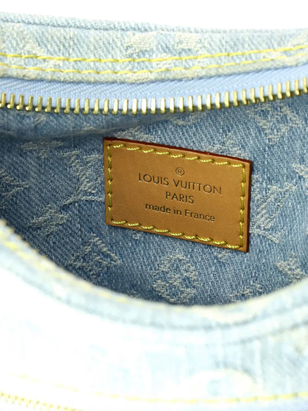 Louis Vuitton Pre Owned Loop Handbag Monogram Denim Hobo Bag