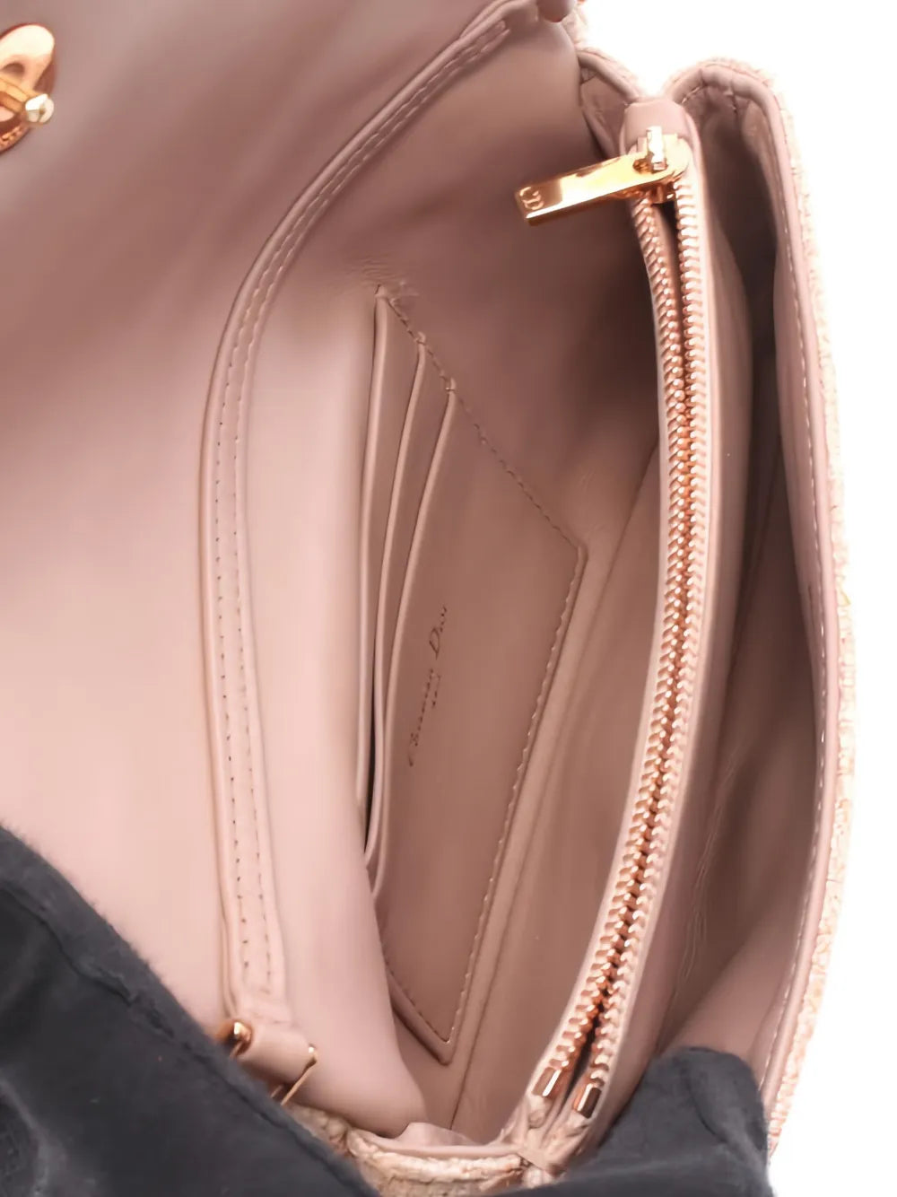 Christian Dior Pre Owned 2010S Caro Chain Tweed Shoulder Bag
