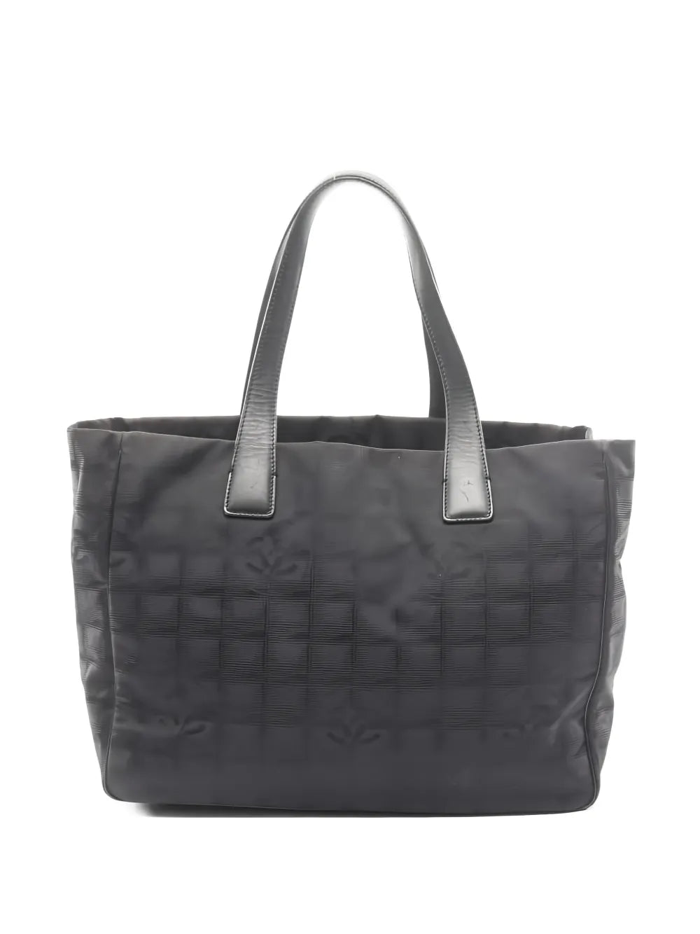 Chanel Pre Owned 2000 2002 Leather Travel Line Tote Bag