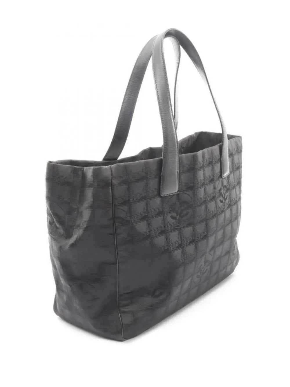 Chanel Pre Owned 2000 2002 Leather Travel Line Tote Bag