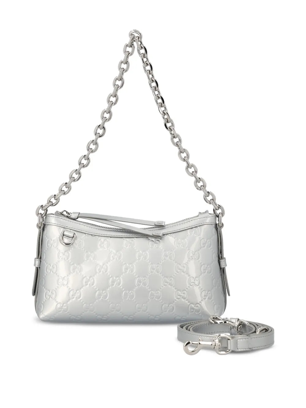 Gucci Small Gg Emblem Embossed Shoulder Bag