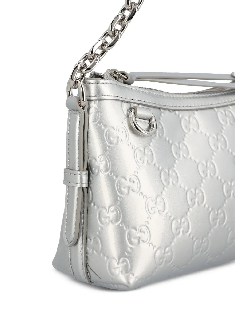 Gucci Small Gg Emblem Embossed Shoulder Bag