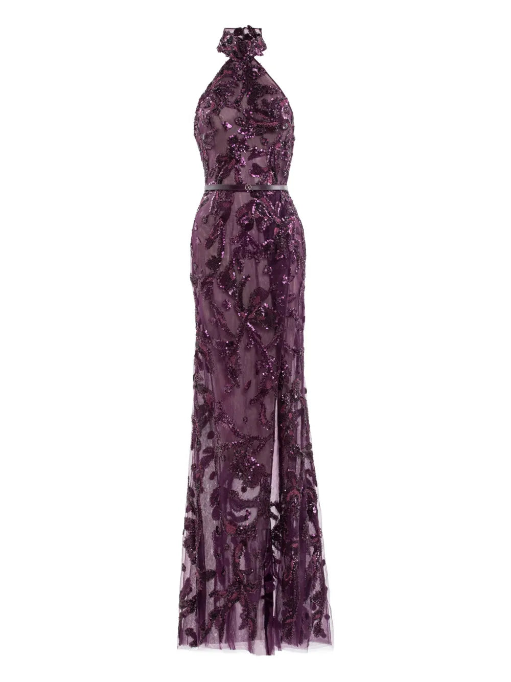 Saiid Kobeisy Halter Neck Maxi Dress