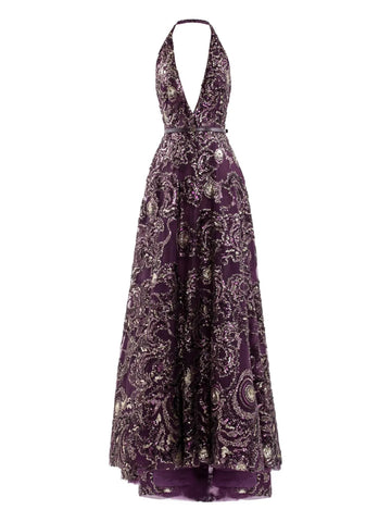 Saiid Kobeisy Embroidered Maxi Dress