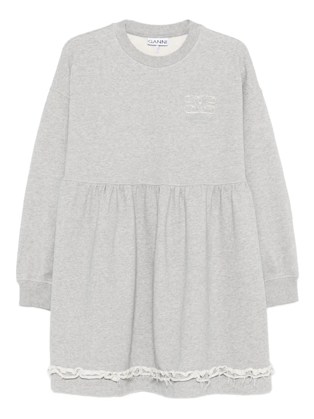 Ganni Lace Trim Mini Dress