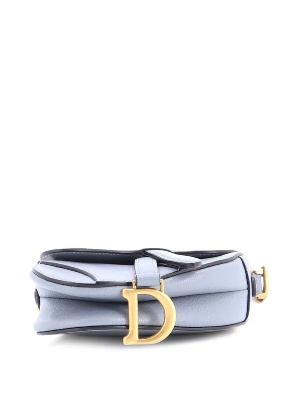 Christian Dior Pre Owned Saddle Handbag With Strap Leather Micro Shoulder Bag