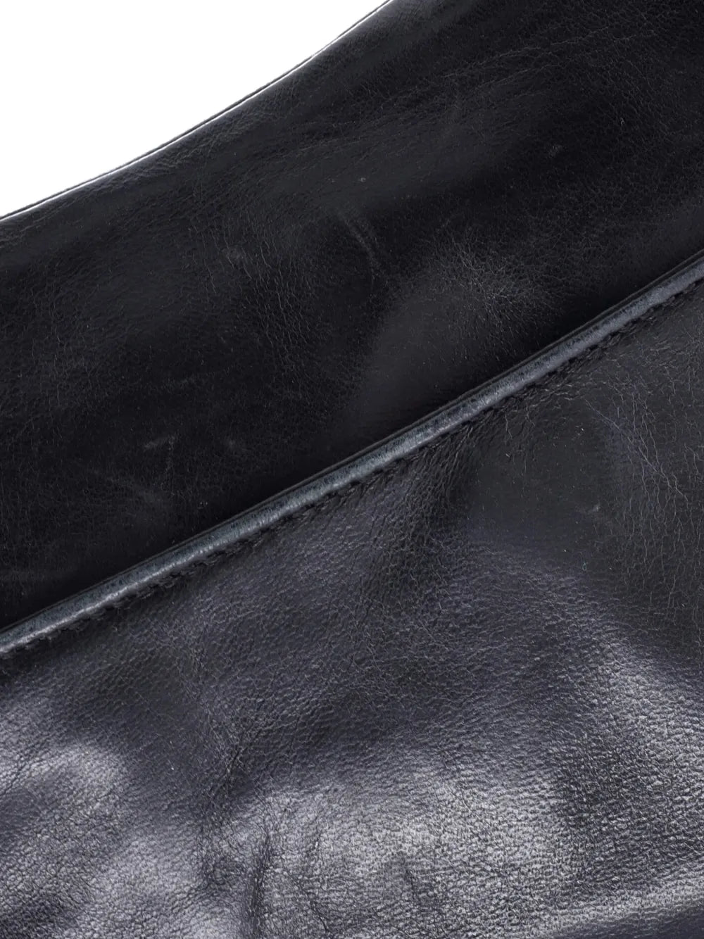 Christian Dior Pre Owned Vintage Saddle Bag Leather Medium Shoulder Bag