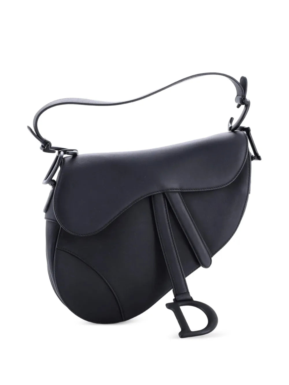Christian Dior Pre Owned Ultra Matte Saddle Handbag Leather Medium Shoulder Bag