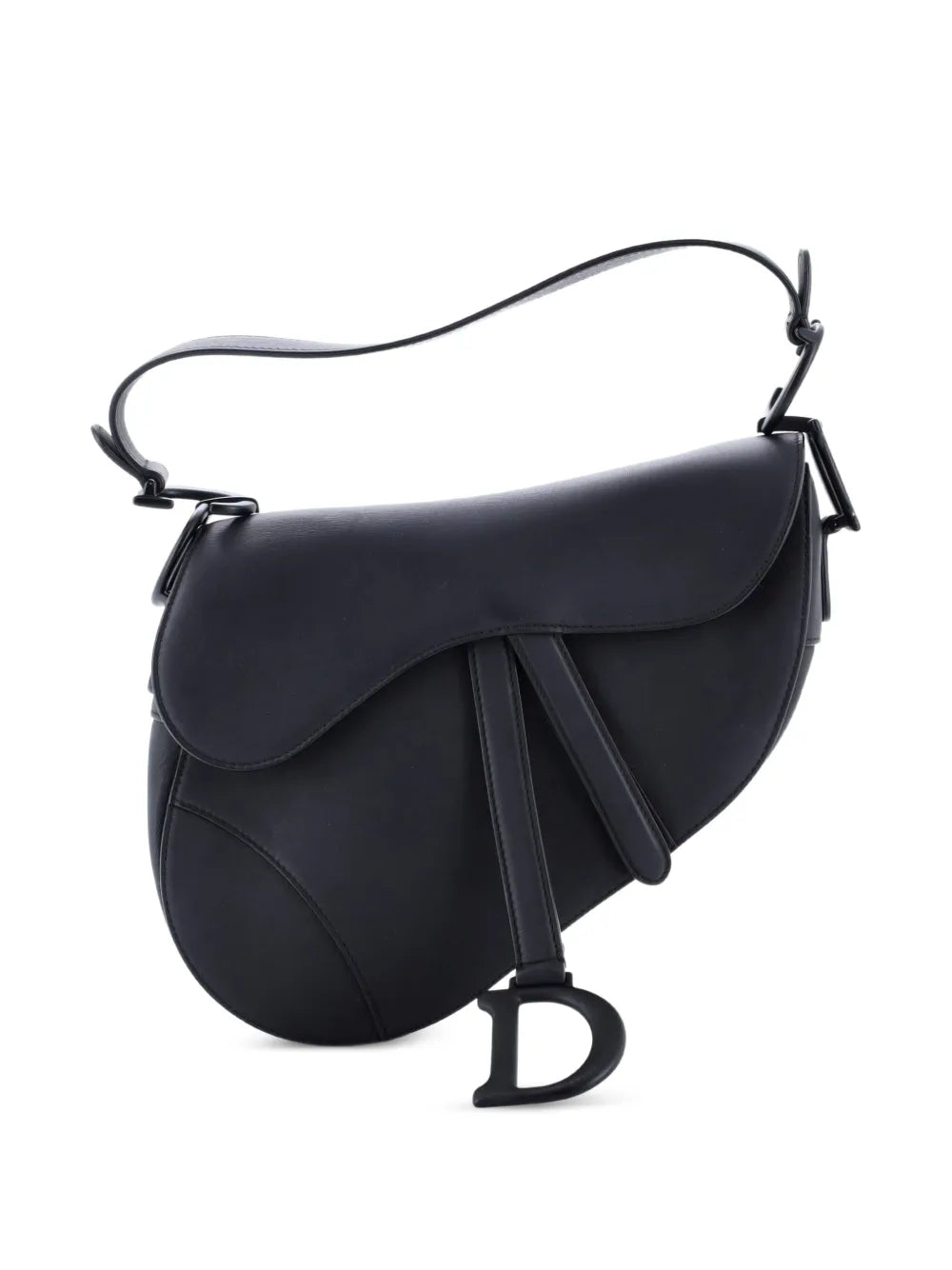 Christian Dior Pre Owned Ultra Matte Saddle Handbag Leather Medium Shoulder Bag