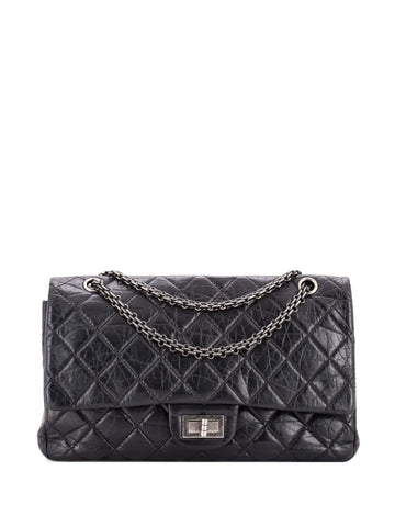 Chanel Pre Owned Reissue 255 Flap Bag Quilted Aged Calfskin 227 Shoulder Bag