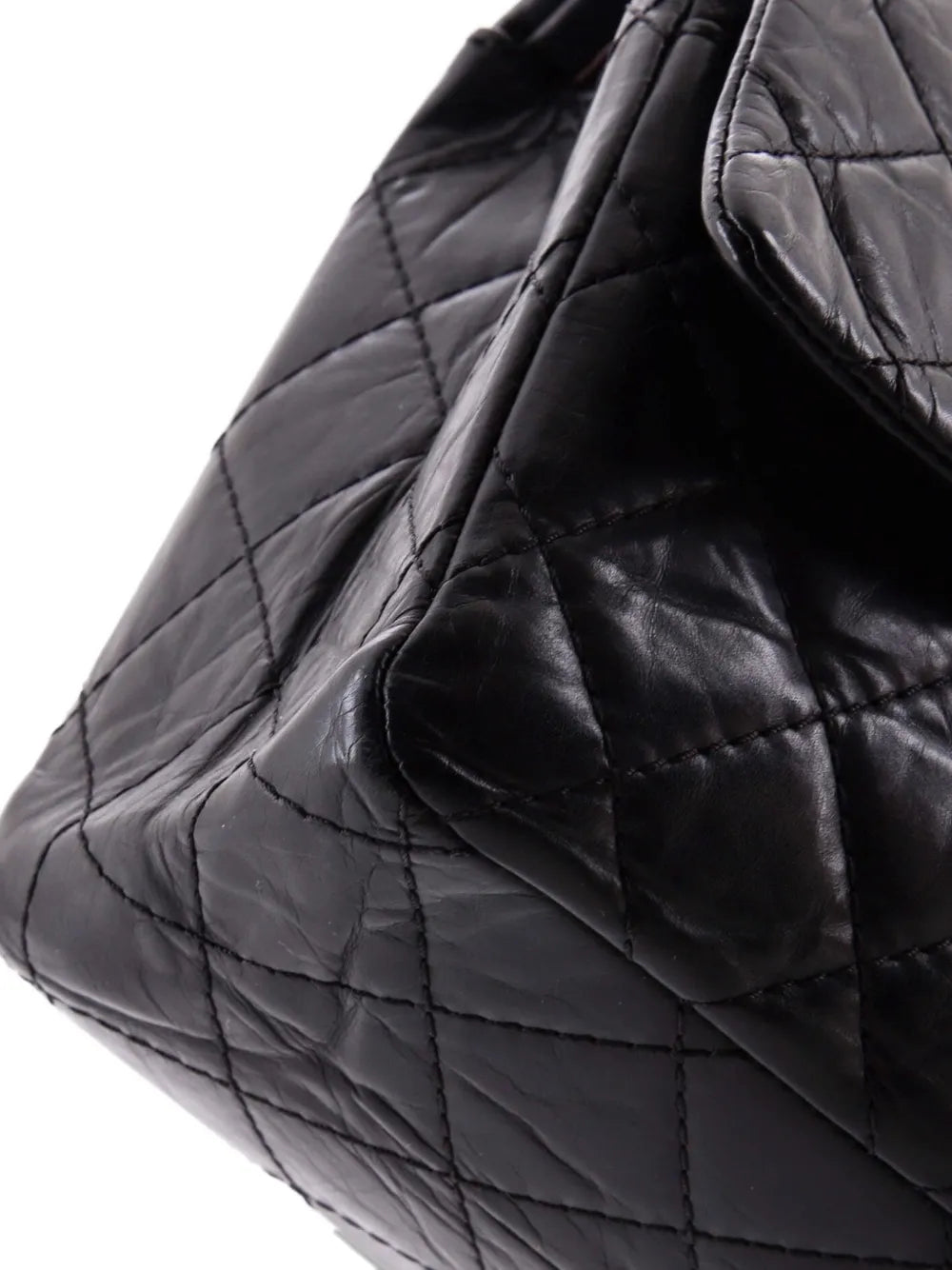 Chanel Pre Owned Reissue 255 Flap Bag Quilted Aged Calfskin 226 Shoulder Bag