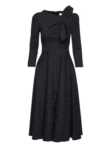 Nissa Embellished Brocade Midi Dress