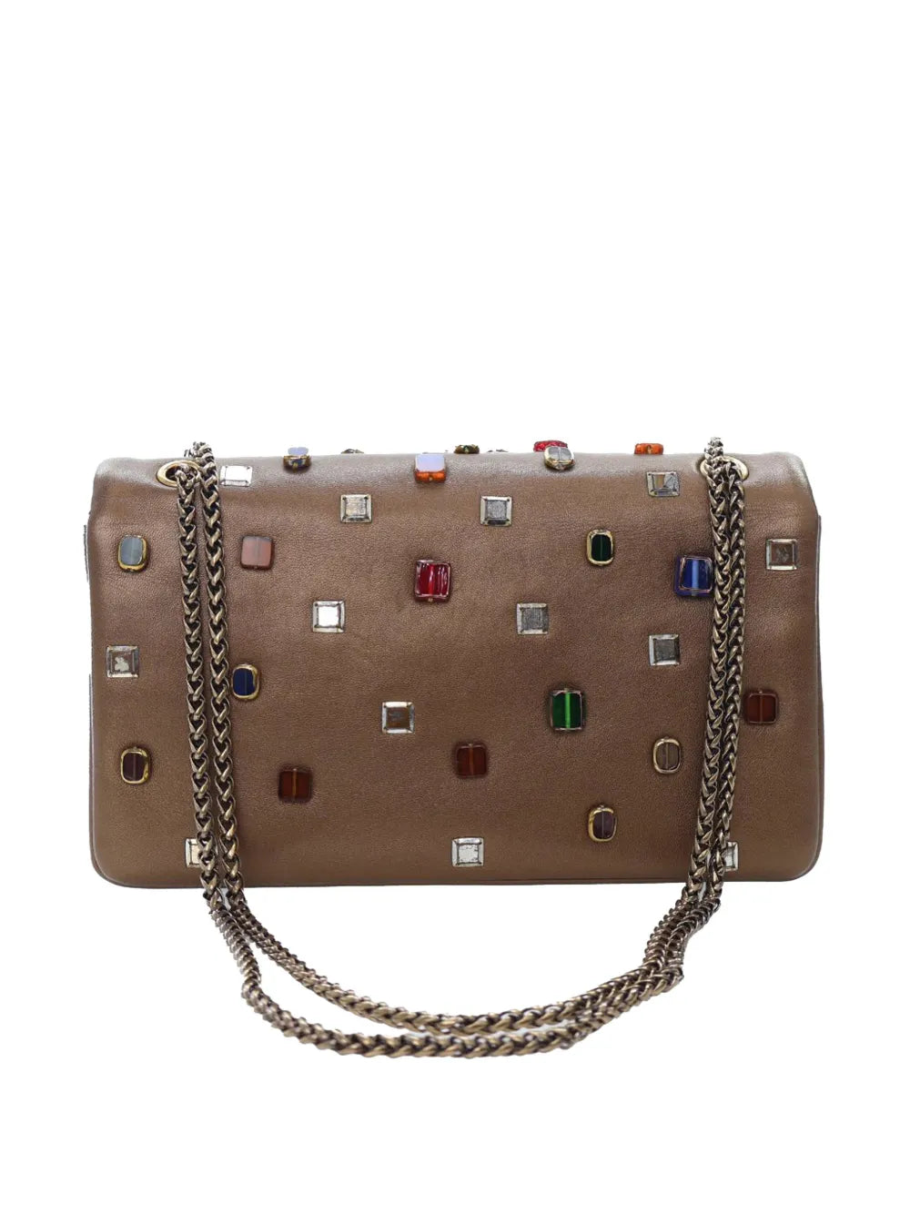 Chanel Pre Owned 2010 2011 Paris Byzance Gripoix Bijoux Reissue 255 Calfskin Single Flap 225 Shoulder Bag