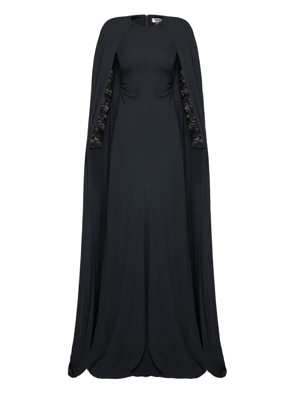 Nissa Lace Cape Maxi Dress