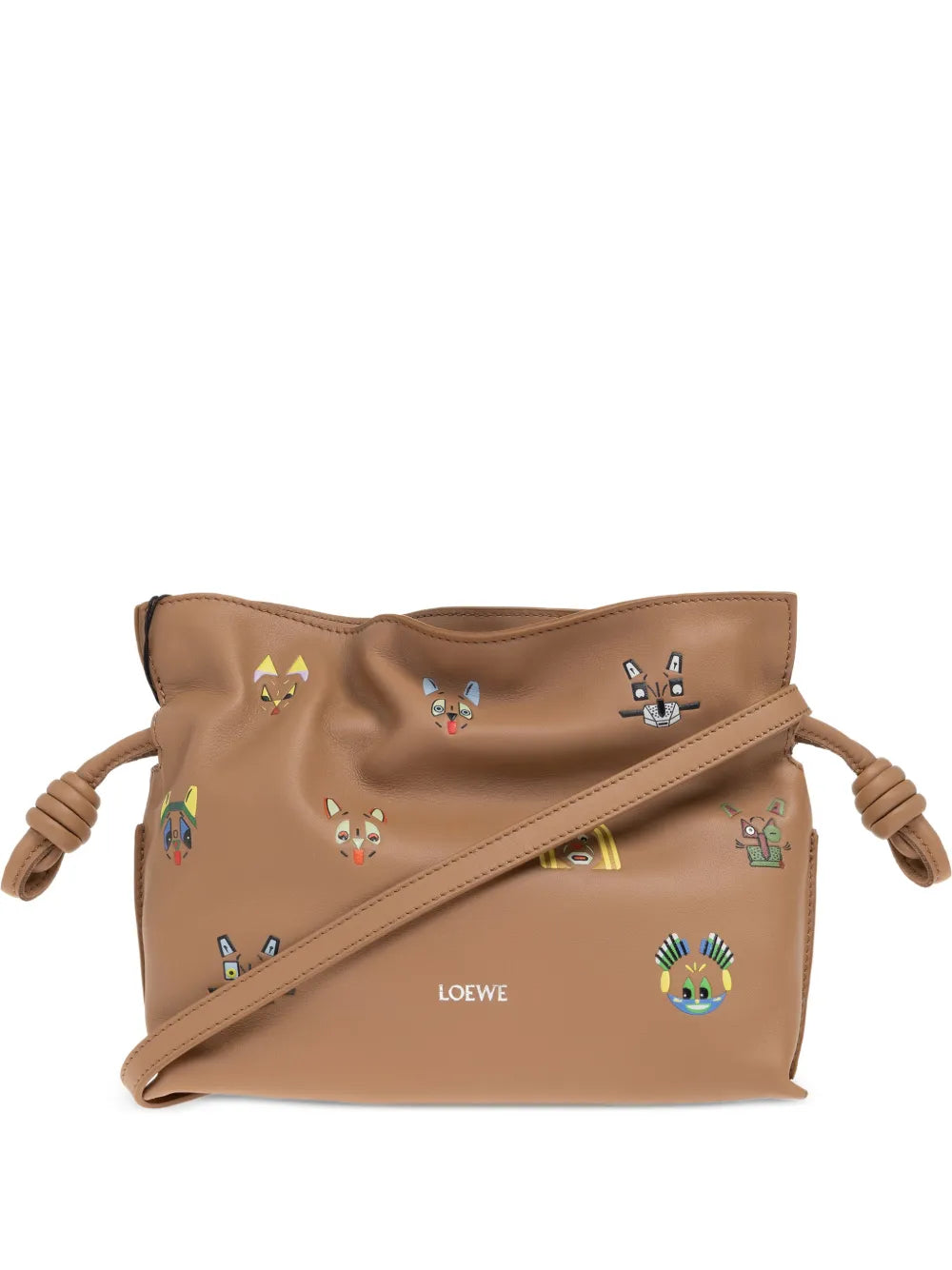 Loewe Mini Flamenco Cat Print Shoulder Bag