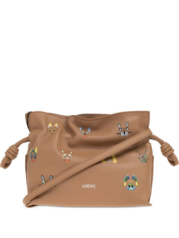 Loewe Mini Flamenco Cat Print Shoulder Bag