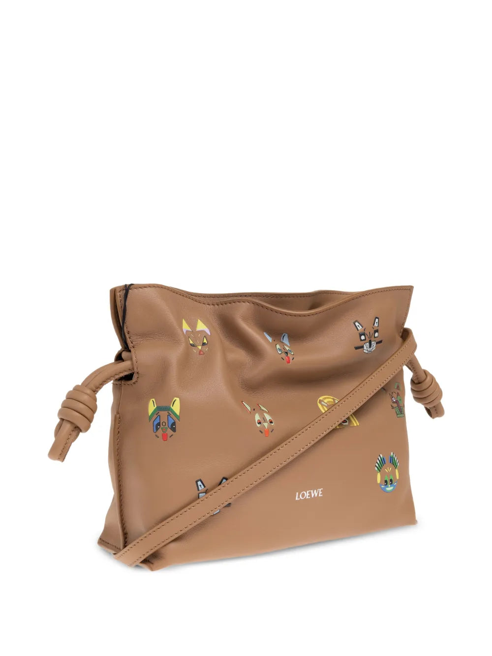 Loewe Mini Flamenco Cat Print Shoulder Bag