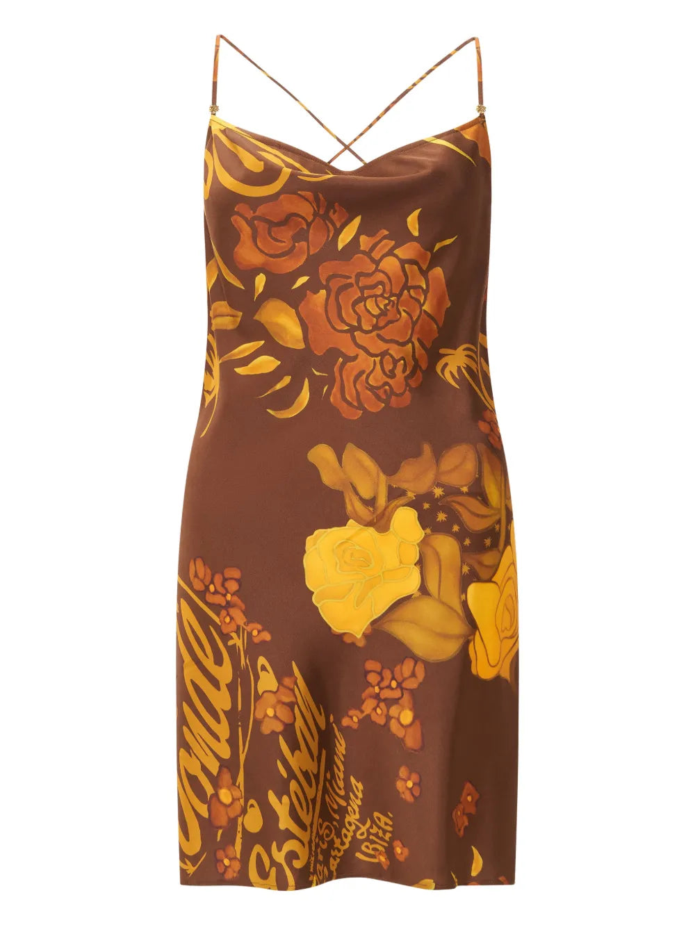 Donde Esteban Veranera Floral Print Mini Dress