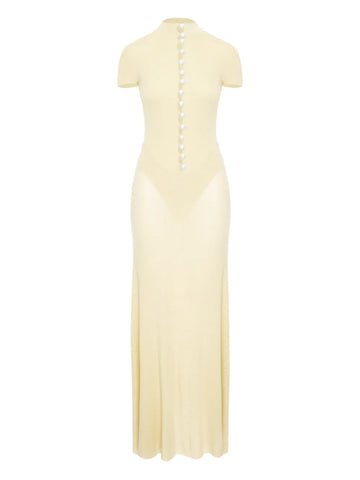 Manuri Mock Neck Maxi Dress