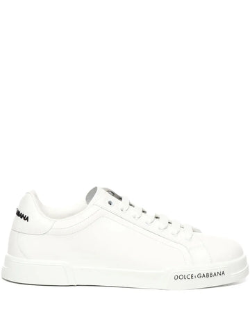 Dolce & Gabbana Portofino Leather Low-Top