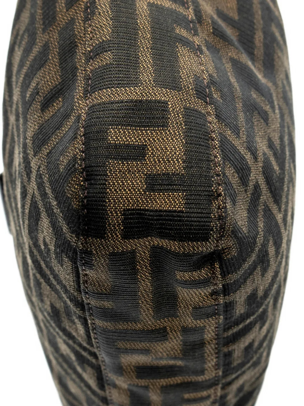Fendi Pre Owned Logo Buckle Shoulder Bag