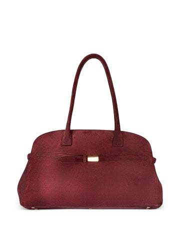 Orciani Aura Peach Strap Detail Shoulder Bag