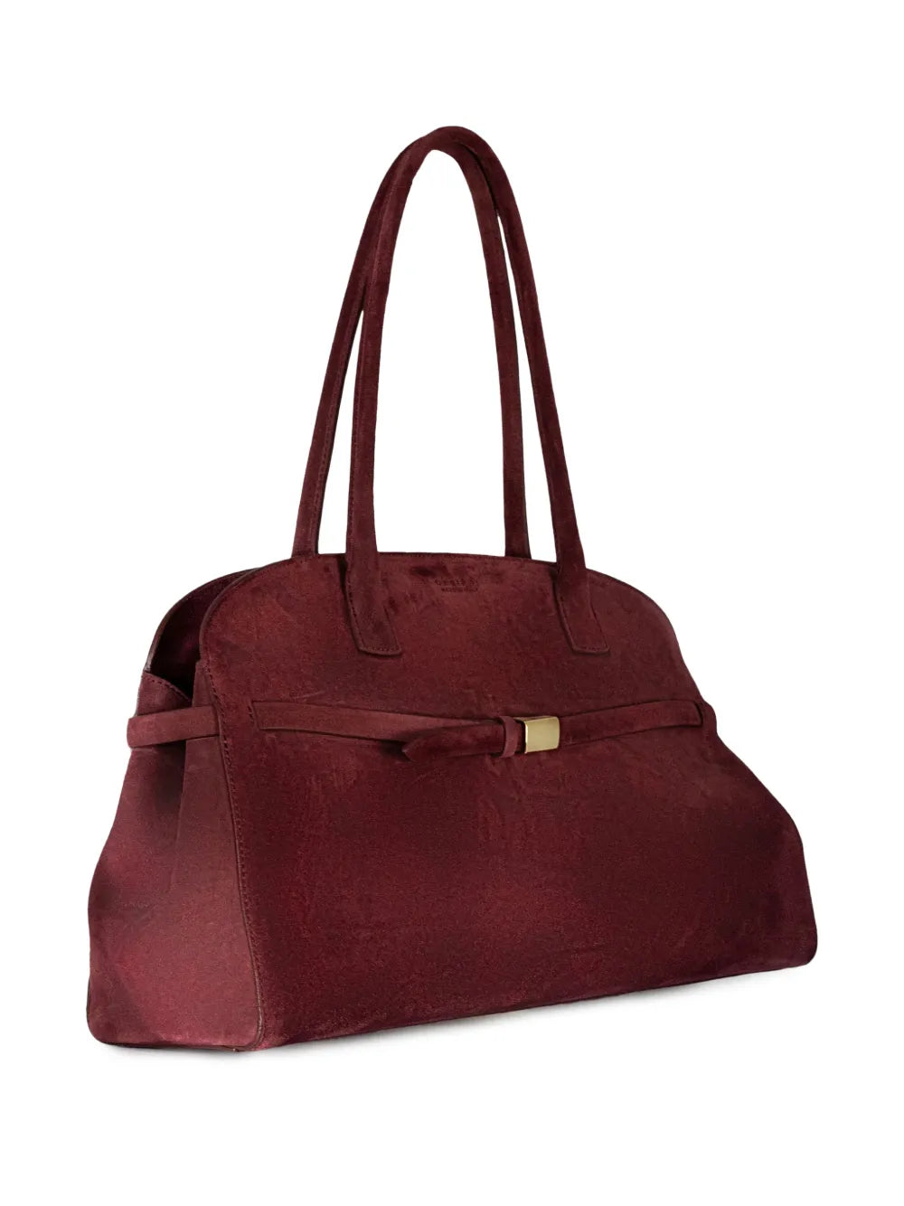 Orciani Aura Peach Strap Detail Shoulder Bag