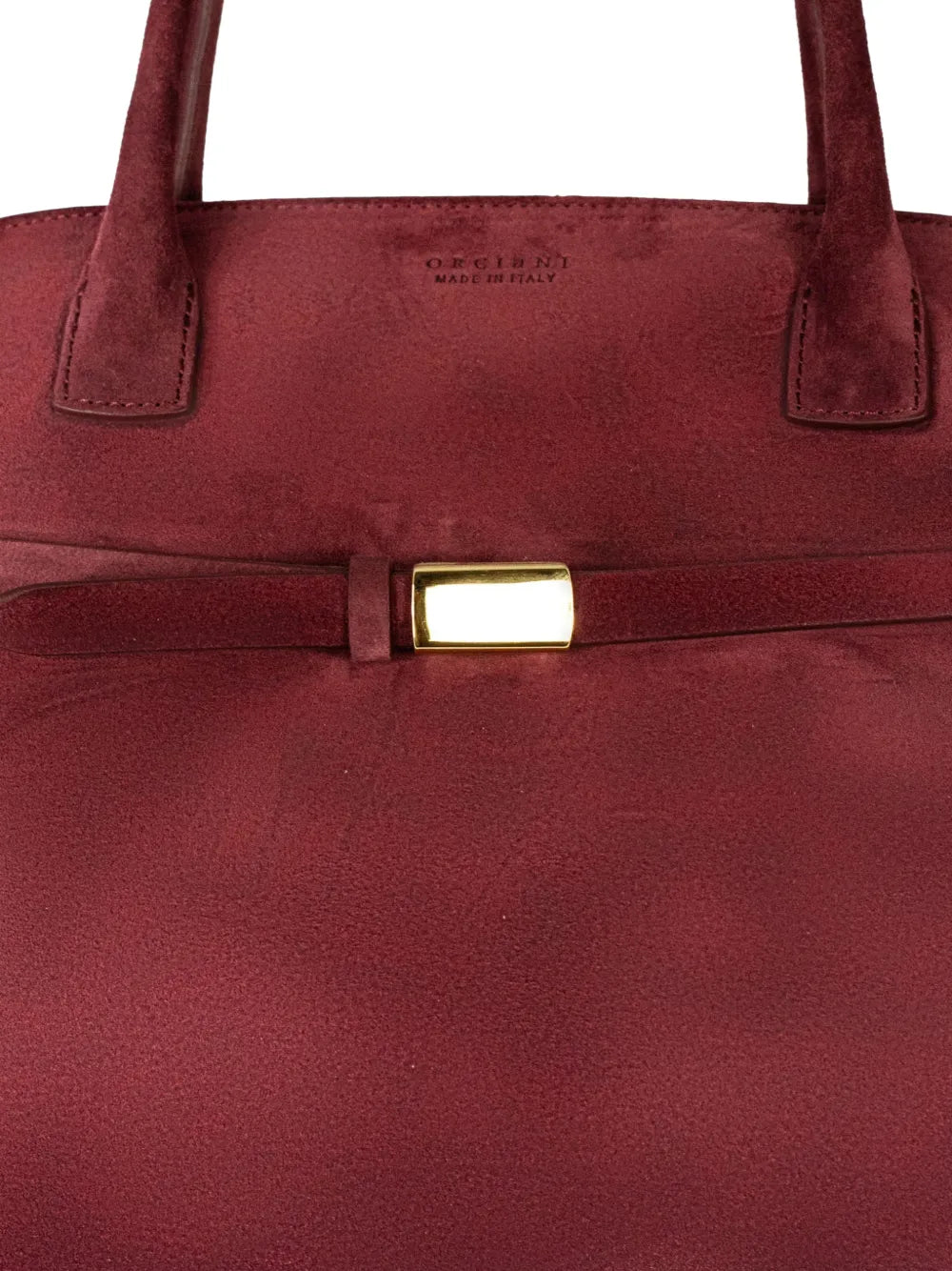 Orciani Aura Peach Strap Detail Shoulder Bag
