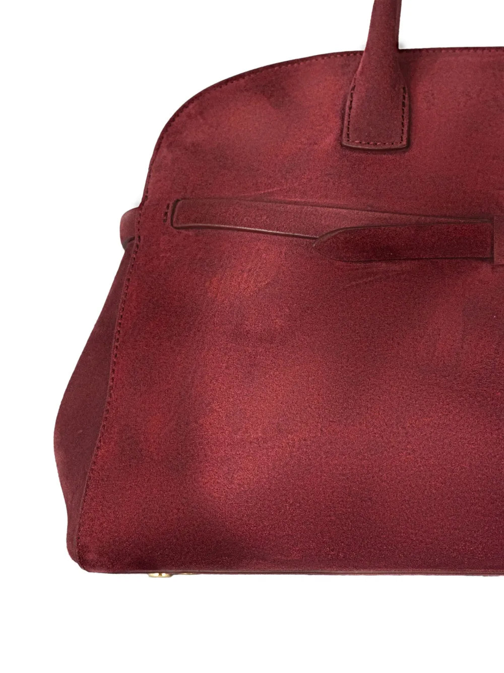 Orciani Aura Peach Strap Detail Shoulder Bag