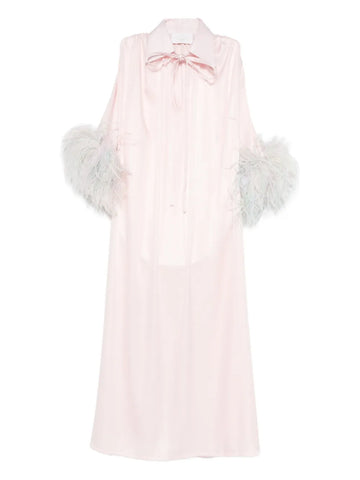 Reem Al Dhaheri Feather Trim Kaftan