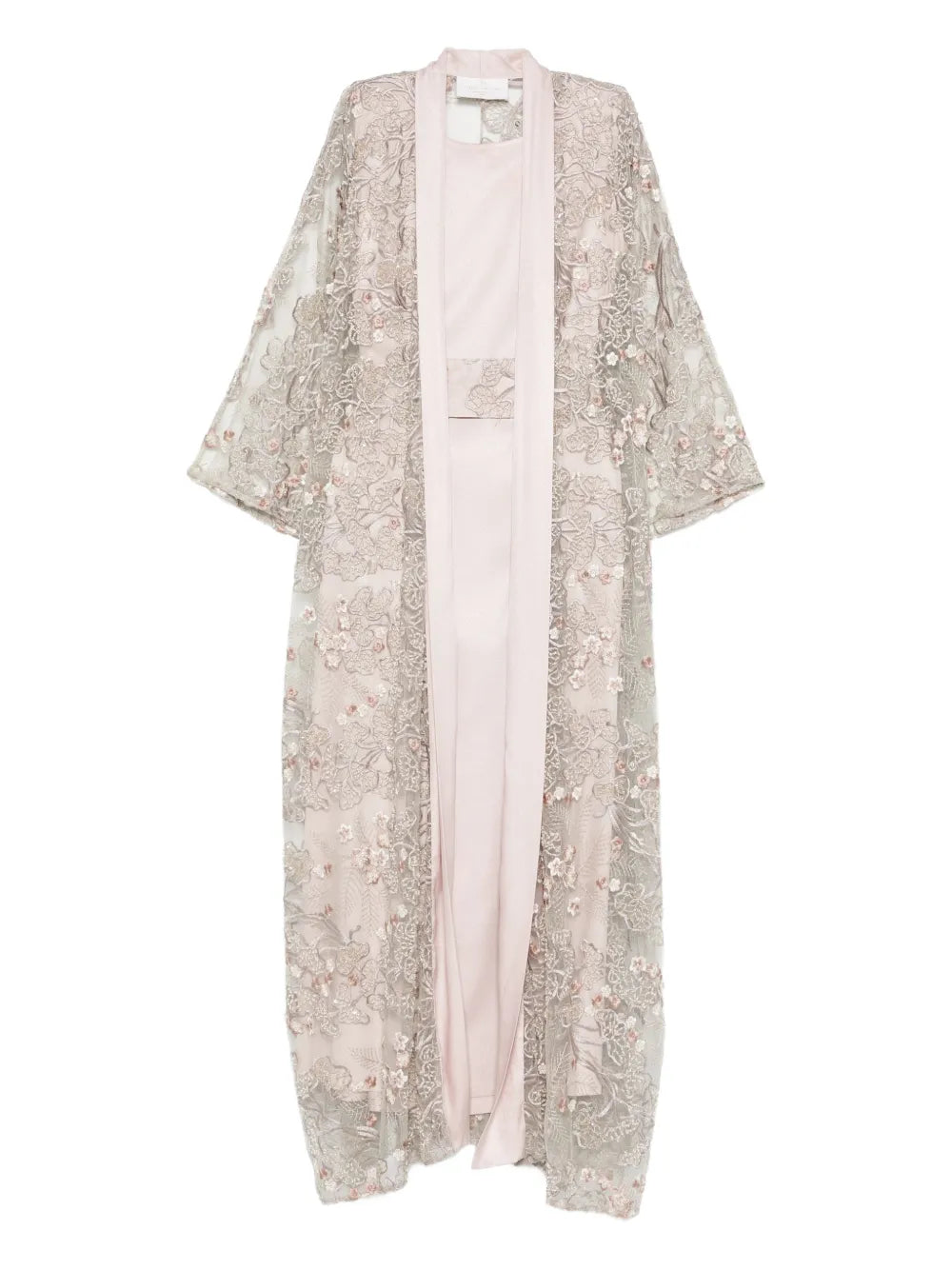 Reem Al Dhaheri Embroidered Cape Kaftan Set